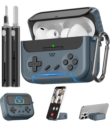 Amazon | AirPods Pro 3 ケース 2025 ロックと電話スタンド付き